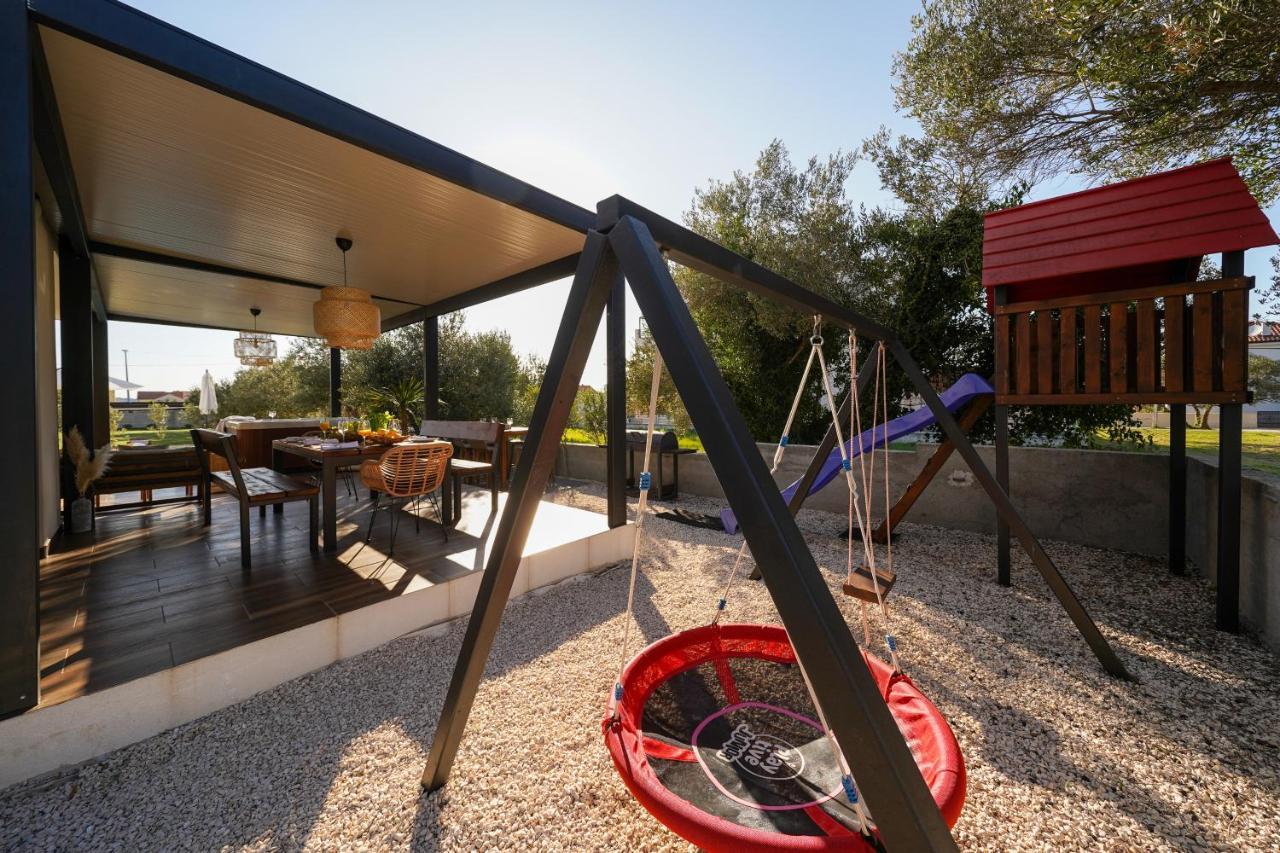 Villa Suncica With Heated Pool, Jacuzzi And Bikes Near Zadar Sukošan Exteriör bild